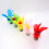 Craft Feathers Assorted Rainbow Colors 50 Pieces 4