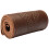 Hand-sewn leather steering wheel wrap 38cm coffee embossed 8