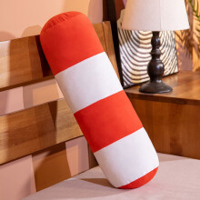 Cylinder Throw Pillow Red 19.6 Inch 1 Piece