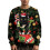 Men's Christmas Cat Raglan Top Lightweight Polyester L Green 1