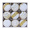 Velvet Christmas Ornaments Set White 9 PCS 1