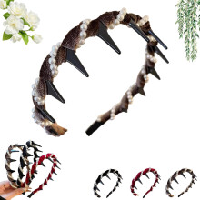 Vintage pearl beaded headband for women 1 piece