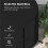 196 x 230 cm Hanging Egg Chair Protective Cover - Black 6