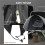 196 x 230 cm Hanging Egg Chair Protective Cover - Black 7
