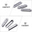 Silver Guitar Pickup Cover Set 3 Pieces 3