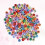 Acrylic Letter Beads Round 1200 pcs Engraved Heart Mixed 8