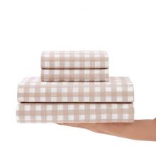 Stone Cottage - Sheet Set Crisp & Breathable Percale Cotton Bedding With Matching Pillowcases 200-Thread Count Deep Pocket Vintage Inspired Home