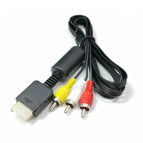 AV Cable for PS2 Console with 3 RCA Connectors 1