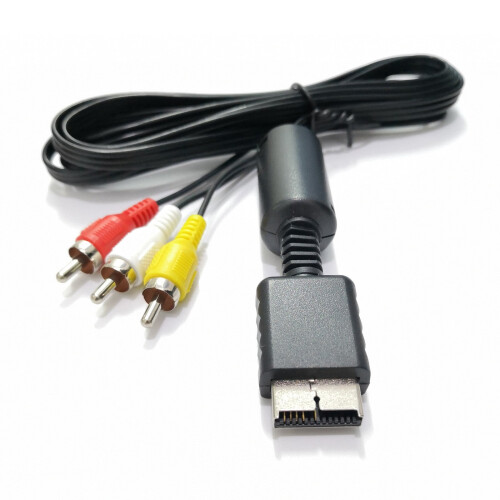 AV Cable for PS2 Console with 3 RCA Connectors 2