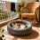 Plush Round Pet Bed for Cats and Small Dogs 5