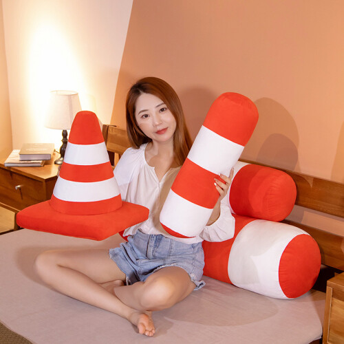 Cylinder Throw Pillow Red 19.6 Inch 1 Piece 2