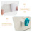 Door Stopper Wedge Blue PVC Simple Design 1 Pack 8