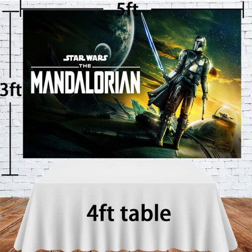 Mandalorian Backdrop Banner for Photography and Birthday 1