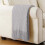 Knitted Throw Blanket Beige Soft Warm Lightweight 1