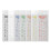 Arabic Keyboard Stickers PVC Clear Letters for PC 6
