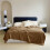 Flannel Blanket Coral Fluff Border Khaki 2