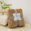 Flannel Blanket Coral Fluff Border Khaki 4