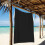 Black oversized microfiber beach towel 37 x 74 inches 2
