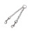Unbranded cage wire head joints double head pet leash 1 4