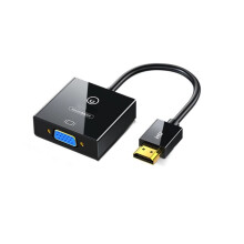 -Compatible to VGA Cable Converter Adapter 1080P HD Male to VGA Famale Digital Analog Converter for Laptop PC TV