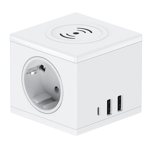Wireless Charging  Socket European Standard PD15W Fast Charging USB Office Desk Wireless Charging  Socket (EU),A