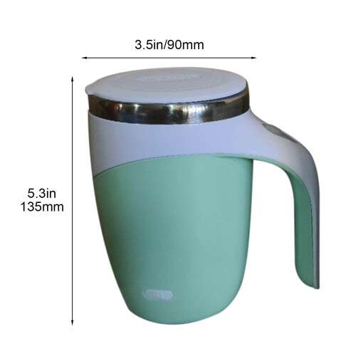 Automatic Stirring Coffee Mug Stainless Steel 12 oz 1