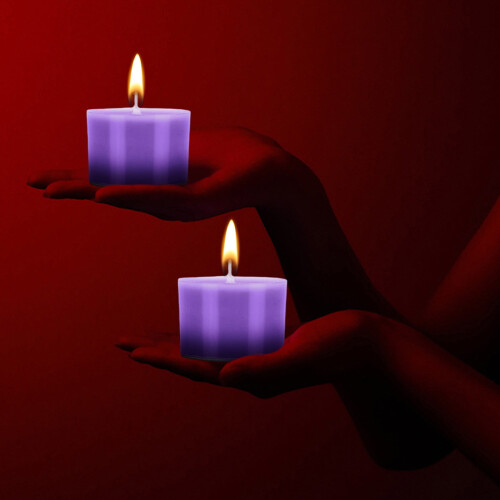 Valentine's Day Solid Color Candle Portable Low-Temp 1