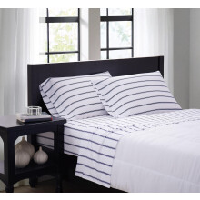 Truly Soft Everyday Truly Soft - Full Microfiber Sheet + Pillowcase Set - Ticking Stripe Collection - White/Navy Navy/White Ss3864Wnfu-4700