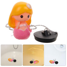 HOMEMAXS rubber sink drain stopper with chain