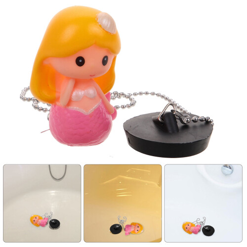 HOMEMAXS rubber sink drain stopper with chain