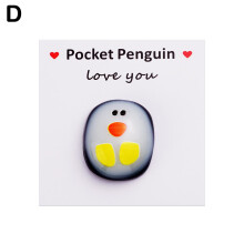 Resin Penguin Hug Greeting Card for Family Friends Teachers