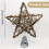 Rattan Christmas Tree Topper Star with 10 Warm LED Lights 2