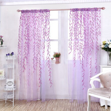 Willow Tulle Sheer Curtain Panel for Living Room Bedroom