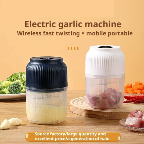 Electric Garlic Chopper Cordless Mini Food Processor 2