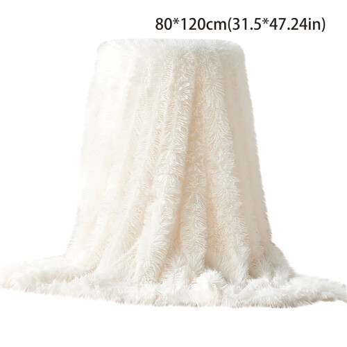 PRYESS Faux Throw Blanket Reversible Microfiber 50x60in 2