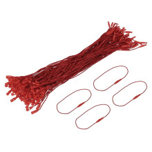 Hot Pink Tag Strings with Fastener Hooks 100 pcs