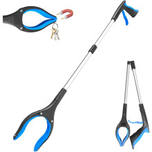 32 Inch Foldable Reacher Tool with Anti-Slip Rotating Jaw