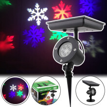 LED Christmas Snowflake Projector Outdoor Indoor Waterproof