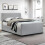Capri Light Grey with Drawers 150cm King Bed 1