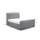 Capri Light Grey with Drawers 150cm King Bed 4