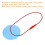Hot Pink Tag Strings with Fastener Hooks 100 pcs 4