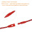 Hot Pink Tag Strings with Fastener Hooks 100 pcs 5