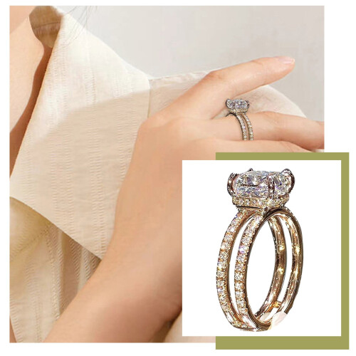 Silver Birthstone Rings for Women Non-Tarnish Stackable 2