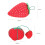 Strawberry-shaped sewing pin holder red 2