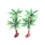 Palm Model Tree PP Material Multi-Color 14cm 5