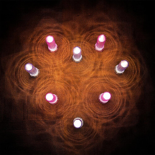 LED Crystal Flameless Candle Battery Pillar 1PC 1