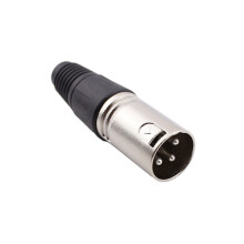 Mini XLR Aviation Connector 3/4/5 Pin Male Zinc Alloy