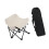 Folding Camping Chair Heavy Duty White 3