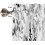 Watercolor Leaf Kitchen Curtain Valance Black White Grey 5