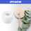 Ceramic Toothbrush Holder Round White 1.65 x 1.18 Inch 2